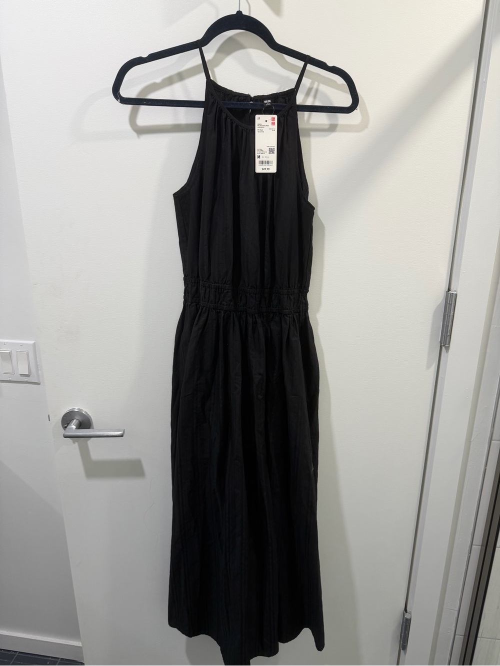 Uniqlo Black Halter-Style Maxi Dress